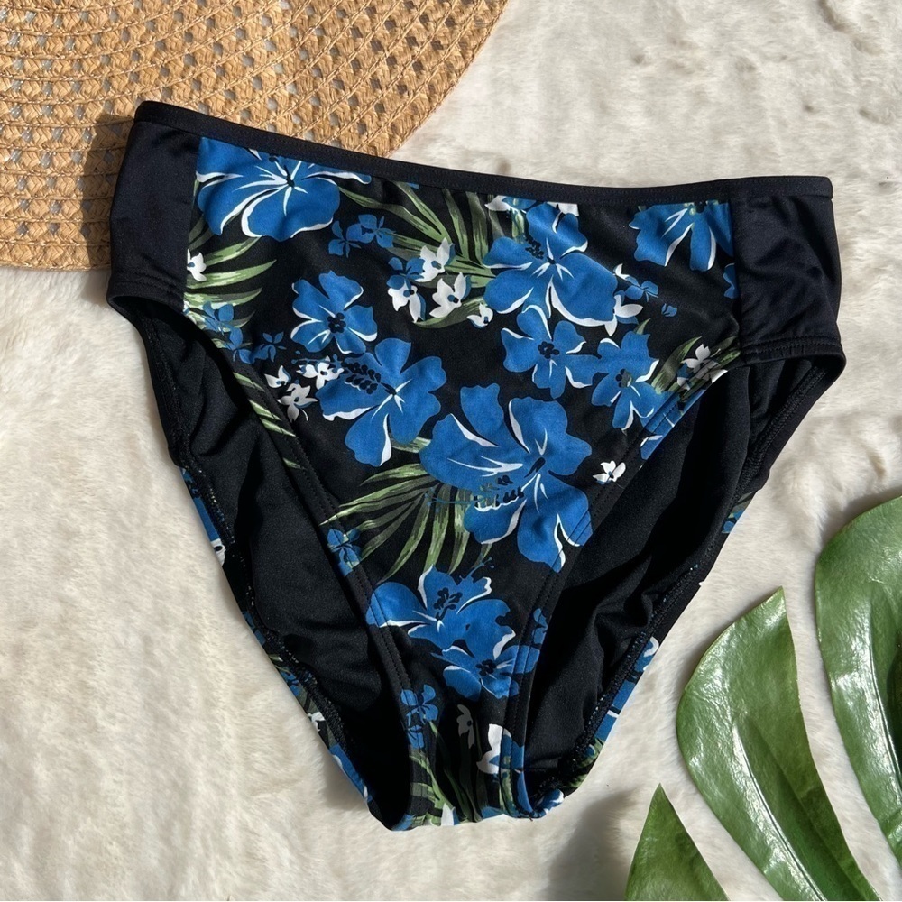 Michael Kors Floral High Waisted Bikini Bottom
